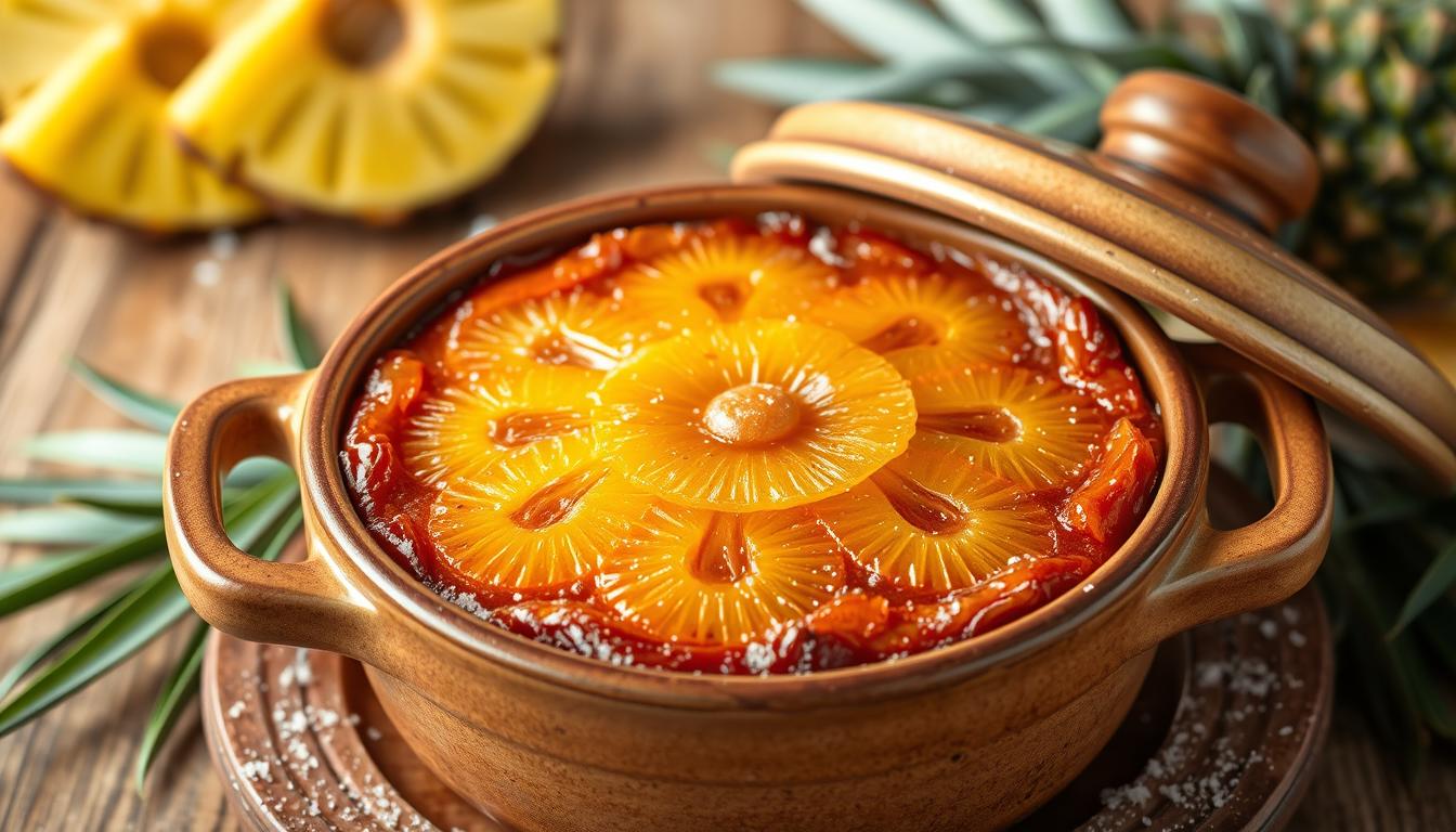 bolo de pote abacaxi caramelado doce equilibrado e cremoso